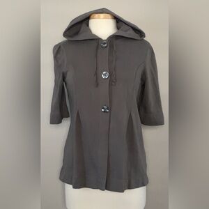 Calvin Klein Medium Ladies Grey Hooded Jacket